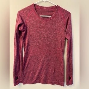 Lululemon Swiftly Tech Long Sleeve Magenta Heather Sz 6
